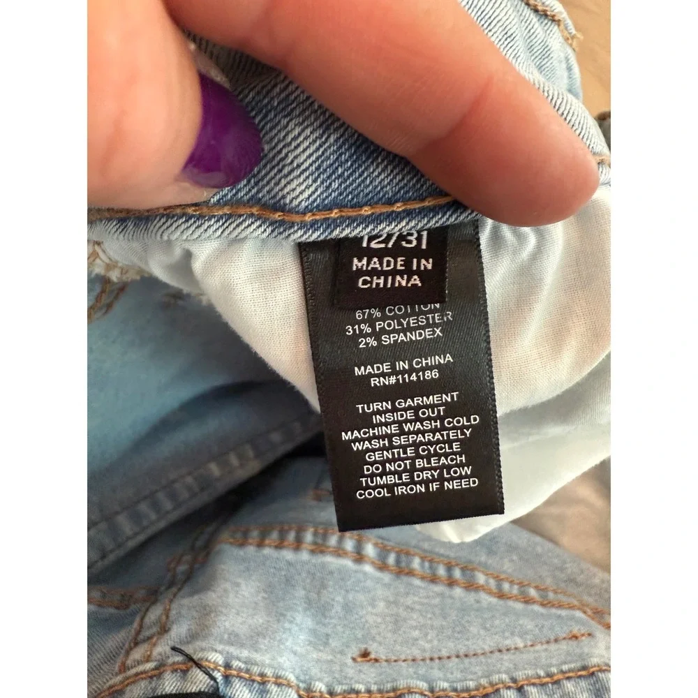 Frye Denim Jeans Womens Size 12 Acid Wash High Rise‎ Mom Jeans Casual